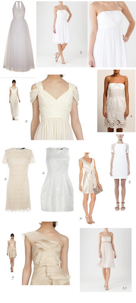 Weißes Kleid zivile Hochzeit