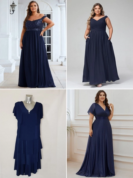 robe-longue-bleu-marine-grande-taille-001 Marineblaues langes Kleid in übergröße
