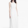 Langes weißes Sommerkleid