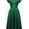 Grünes Vintage Kleid Jahr 50