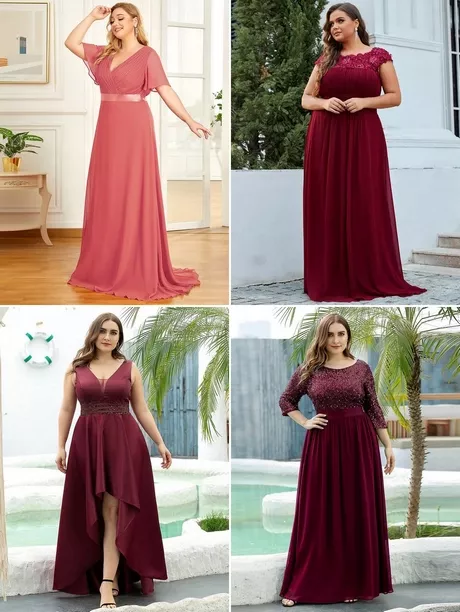 Rotes Plus-size-Kleid